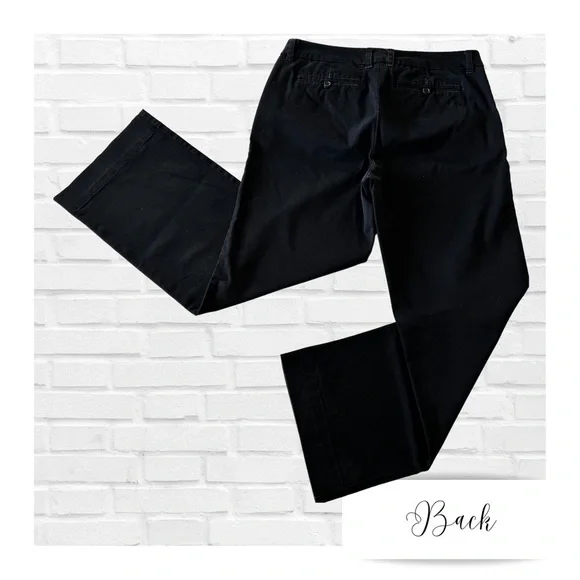 Merona Ultimate Black Chino Style Dress Pants Women’s Size 12 - Picture 2 of 7